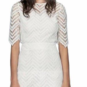 Maje White Lace dress